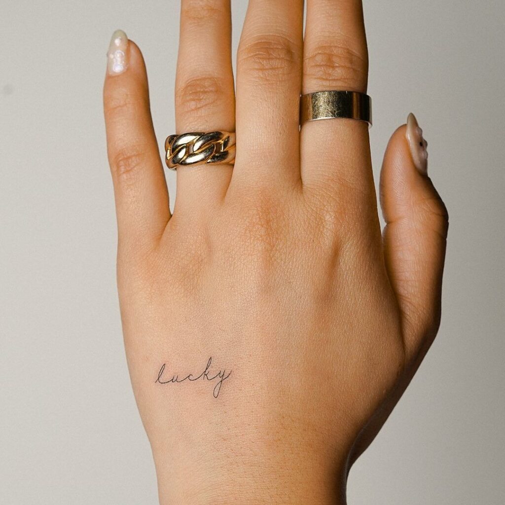 Lucky Hand Tattoo