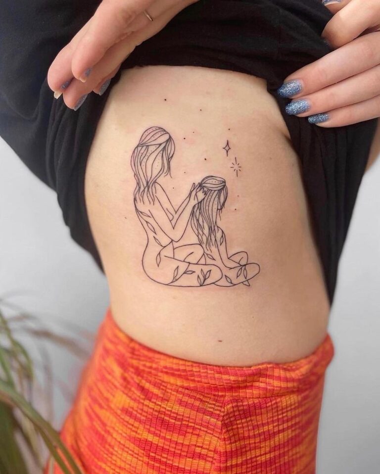 Tatuaje de madre e hija