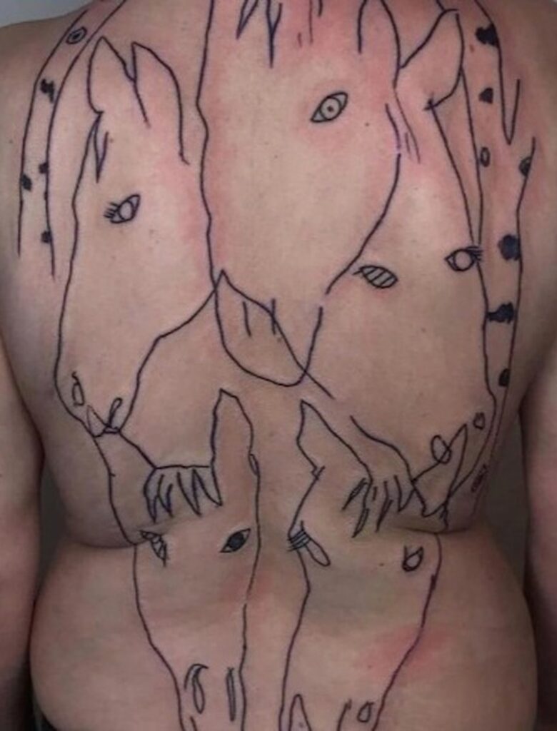 Pharaon Horses Tattoo Fail