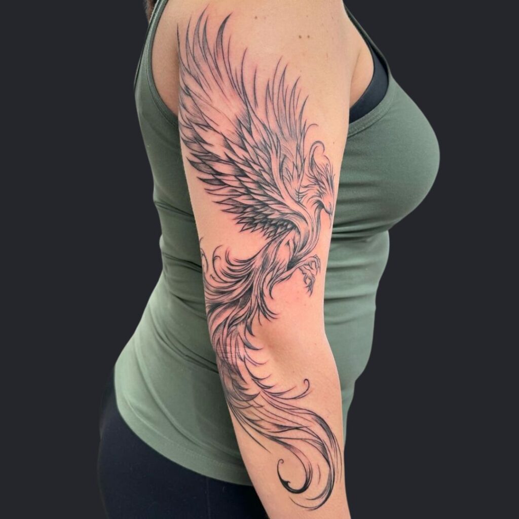 Phoenix Arm Tattoo