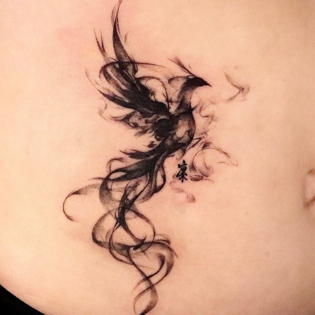 Tatuaggio Phoenix Smoke