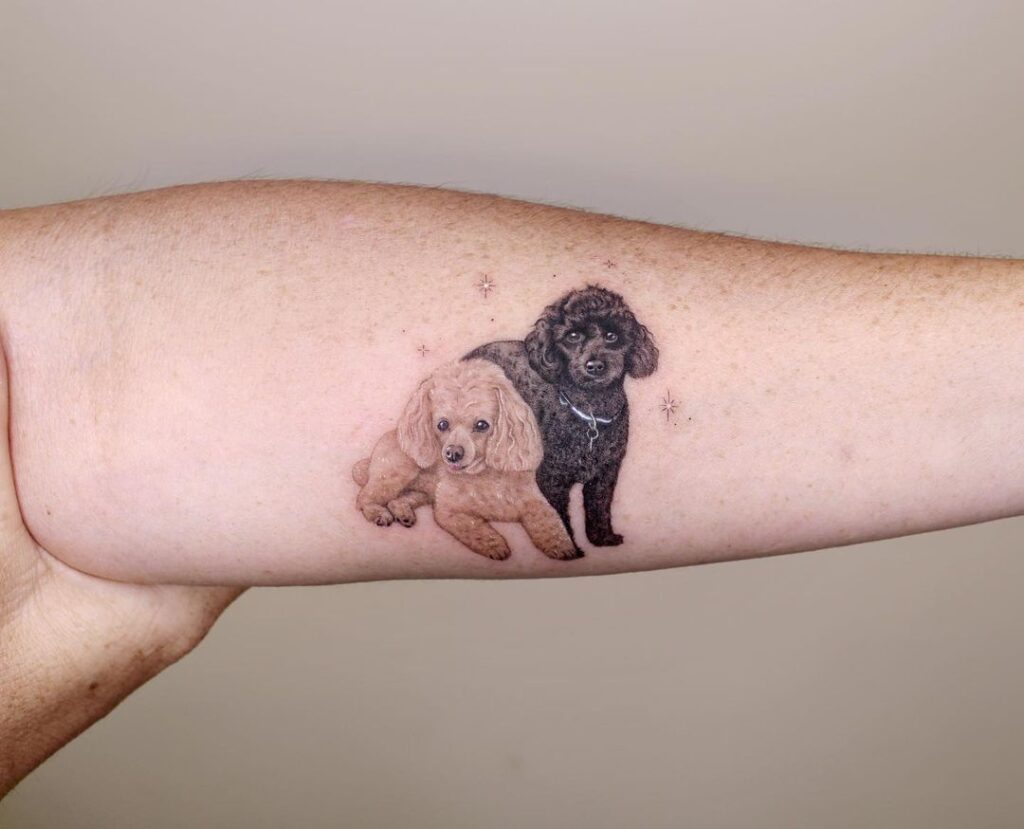 Tatuaggio di un cane goloso