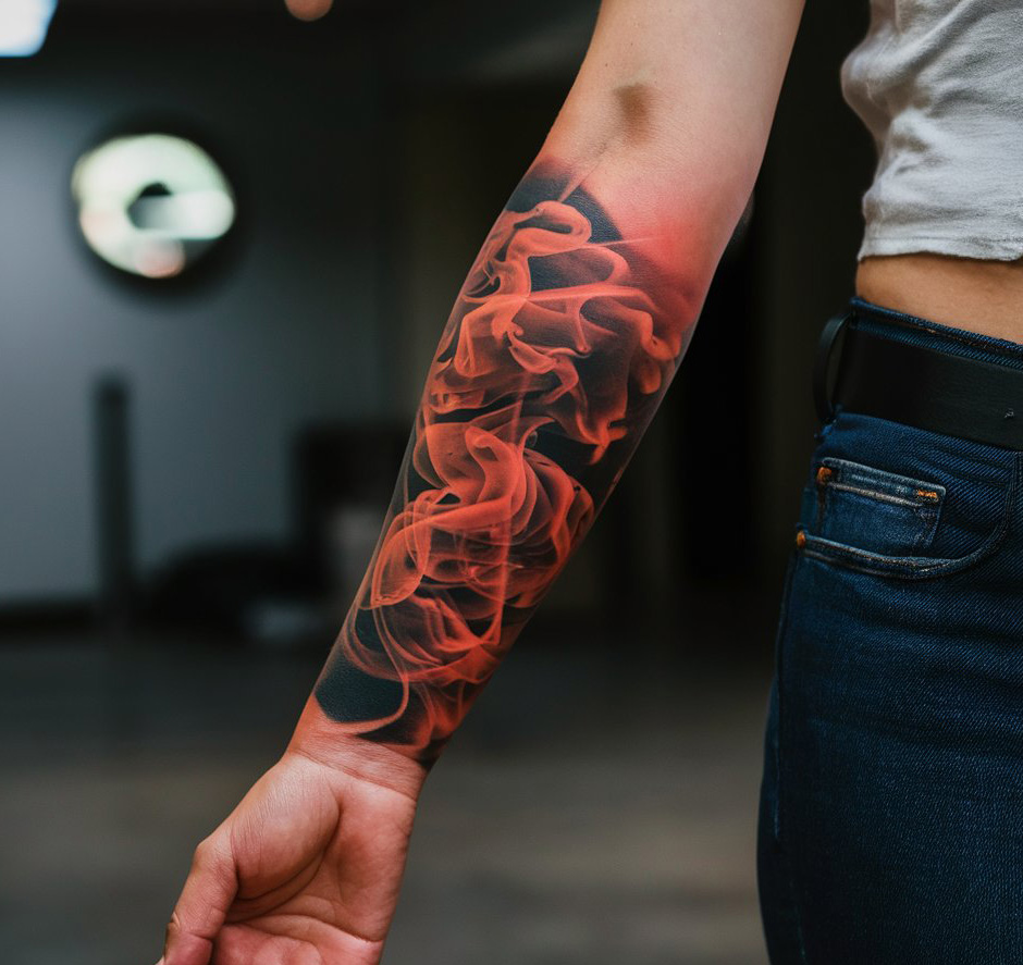 Red Smoke Sleeve Ink