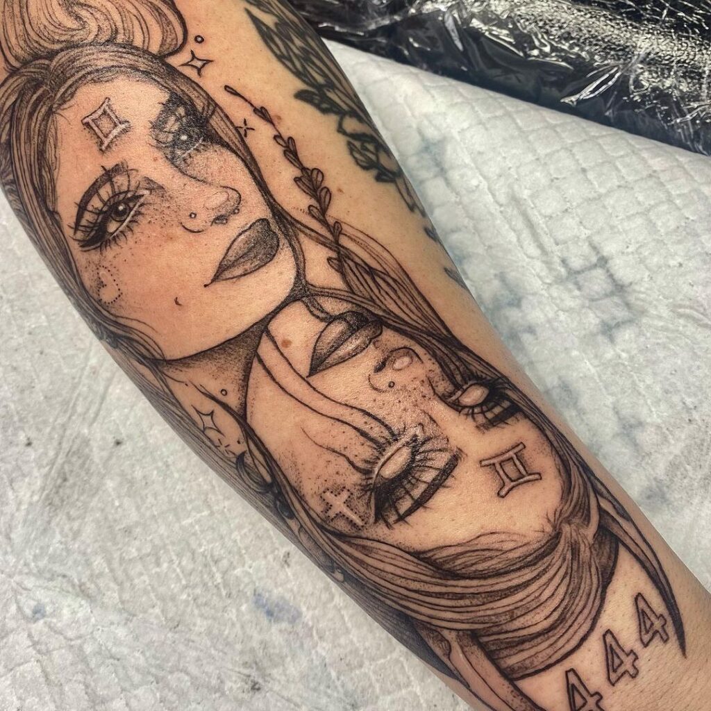 Tatuaggio della dea Gemelli