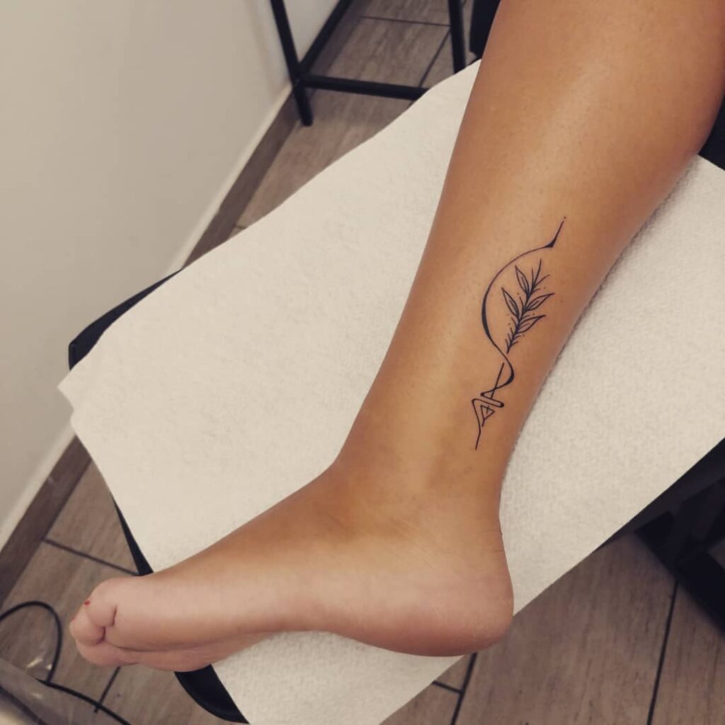 Arrow Ankle Tattoo