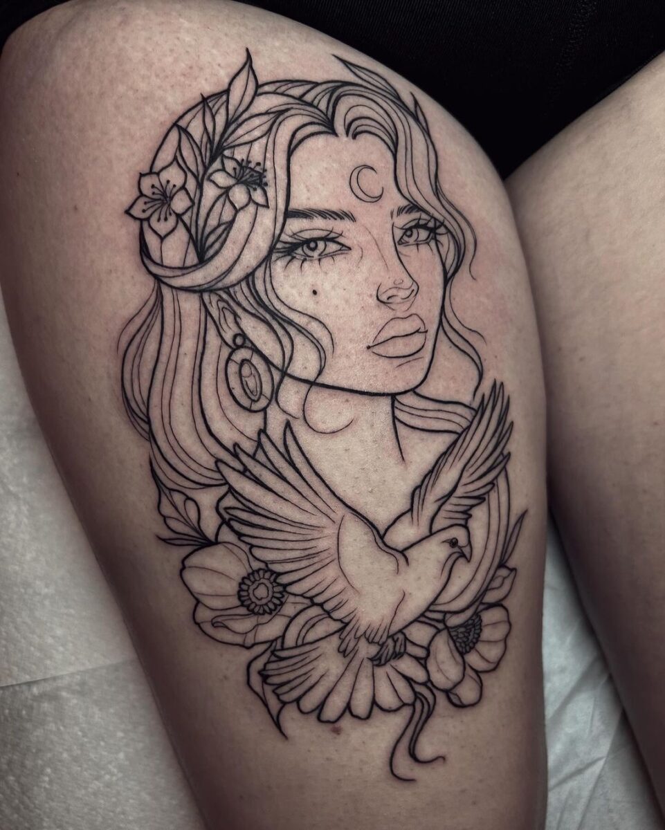 27 Magnificent Goddess Tattoos For Women