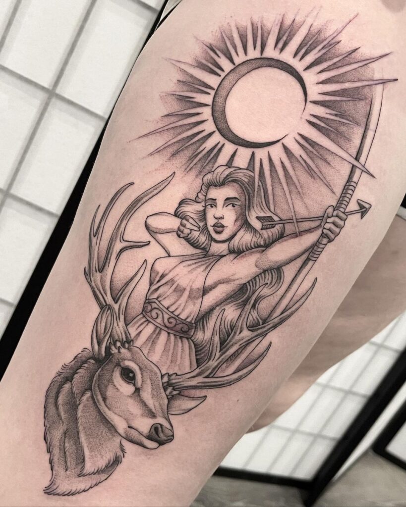 Tatuagem da Deusa Artemis