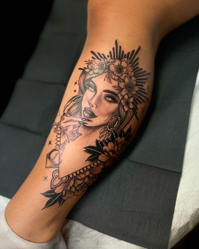 Tatuagem da Deusa de Balança