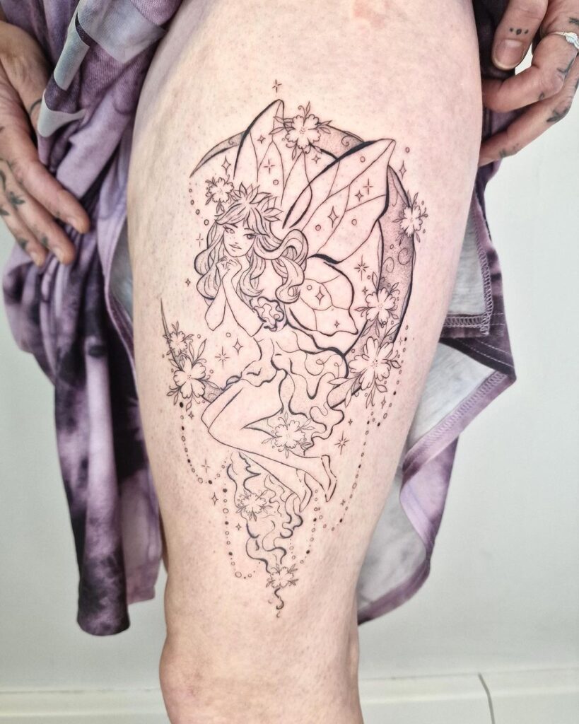 Moon Fairy Tattoo