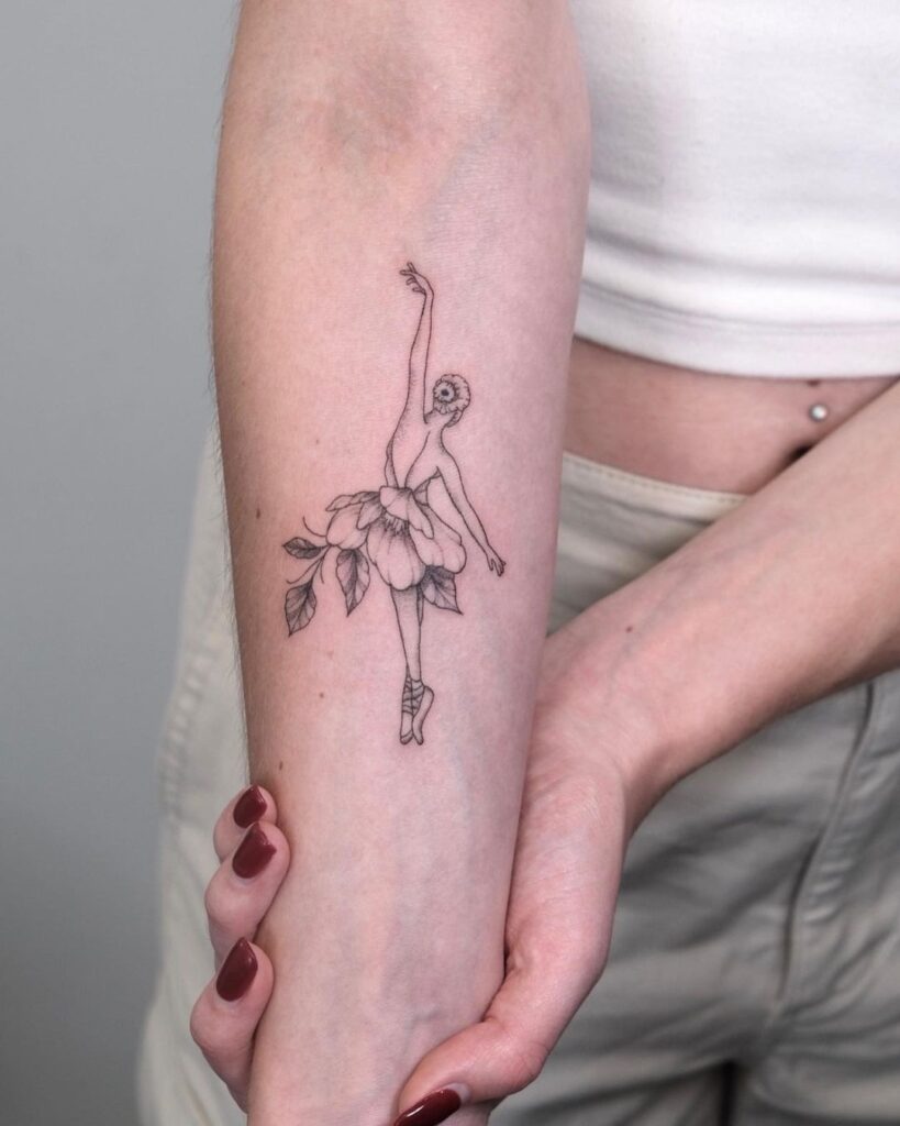 Tatuaggio di una ballerina