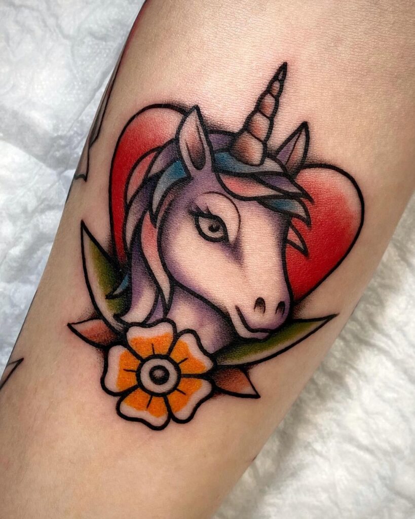 Tatuaje de unicornio