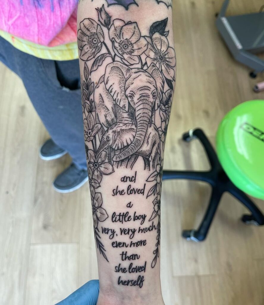 Mom Tattoo With Quote