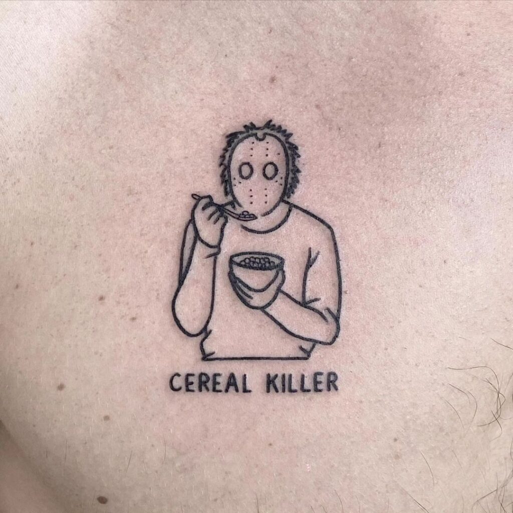 Tatuagem engraçada do Michael Myers