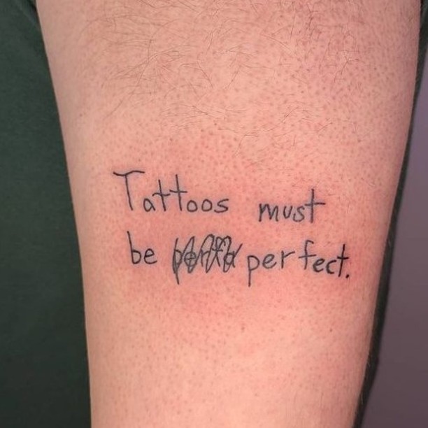 Perfectly Imperfect Tattoo