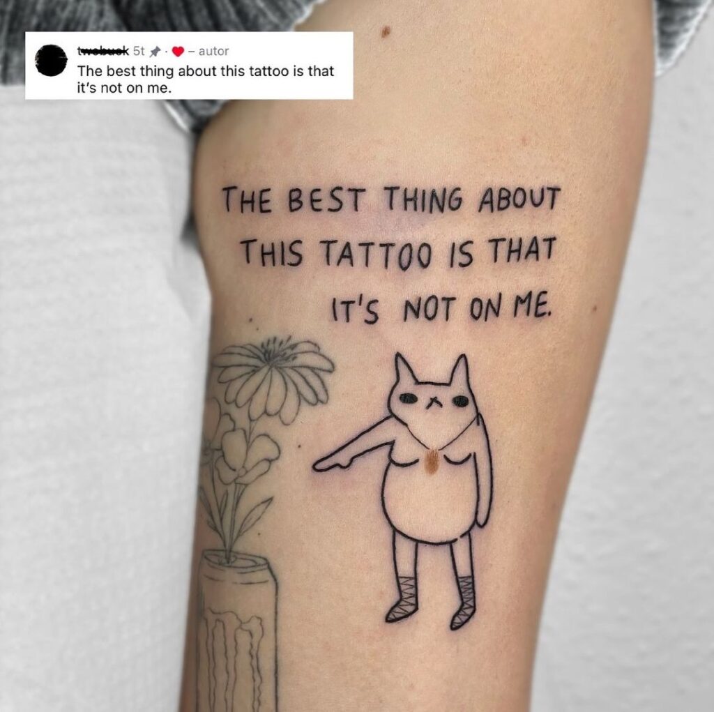 Idea di tatuaggio divertente