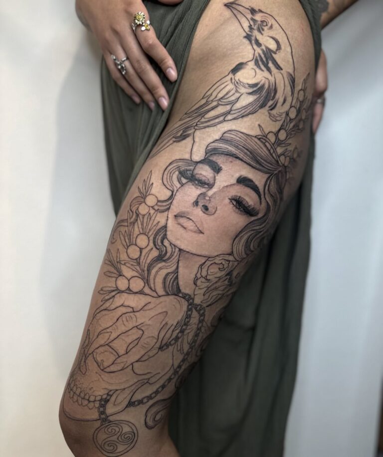 Tatuaje de la diosa Morrigan