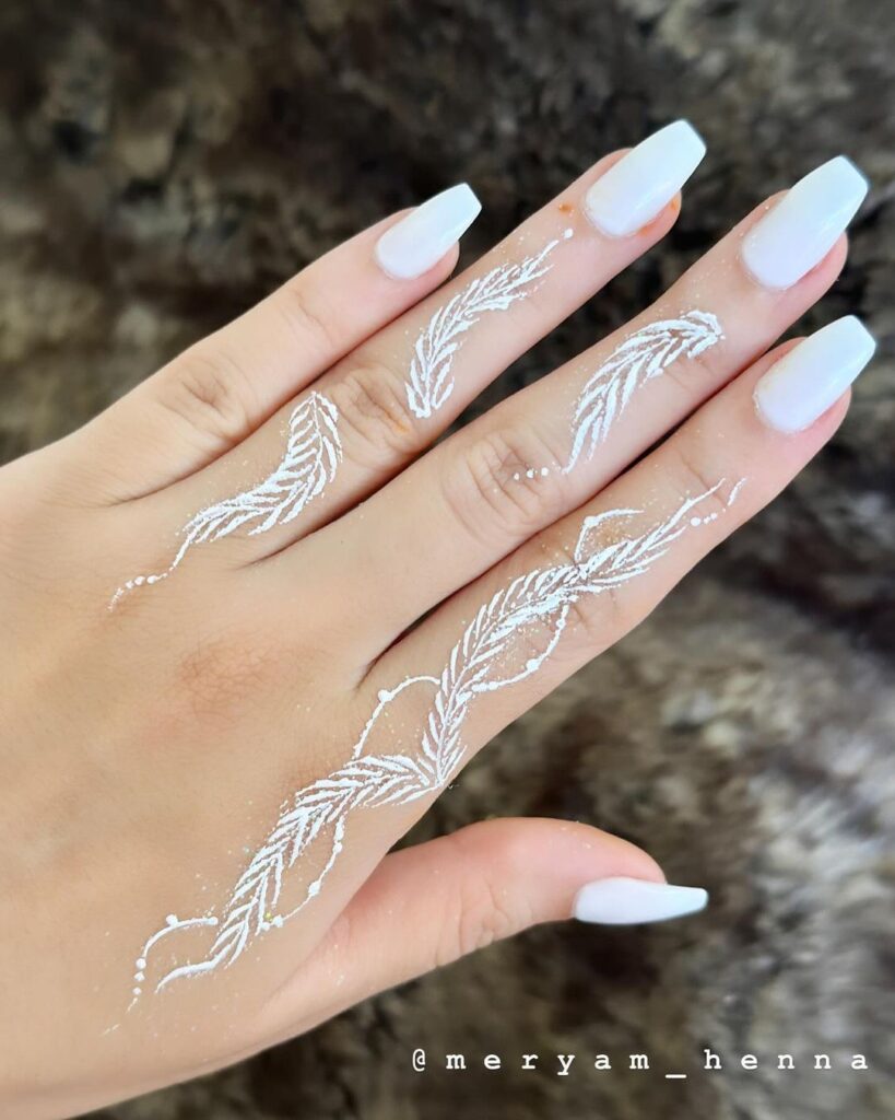 White Henna Hand Ink