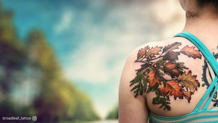 20 Stunning Fall Leaves Tattoos To Celebrate The Warm Beauty Of The Season