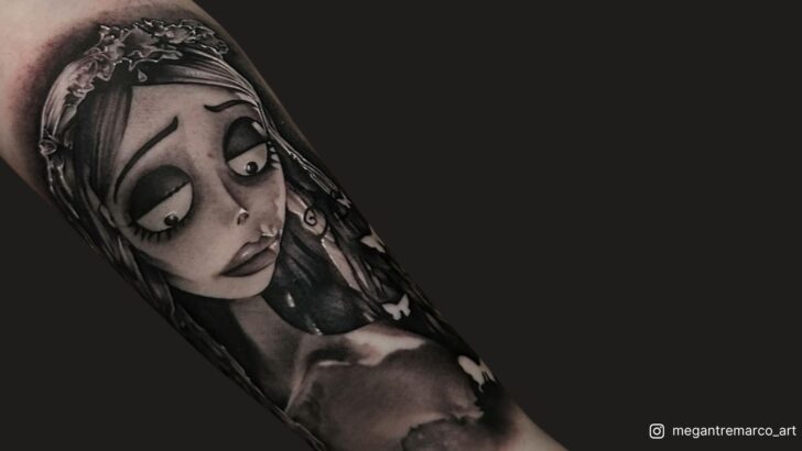 22 Hauntingly Beautiful Corpse Bride Tattoos Perfect For Your Next Spooky Ink