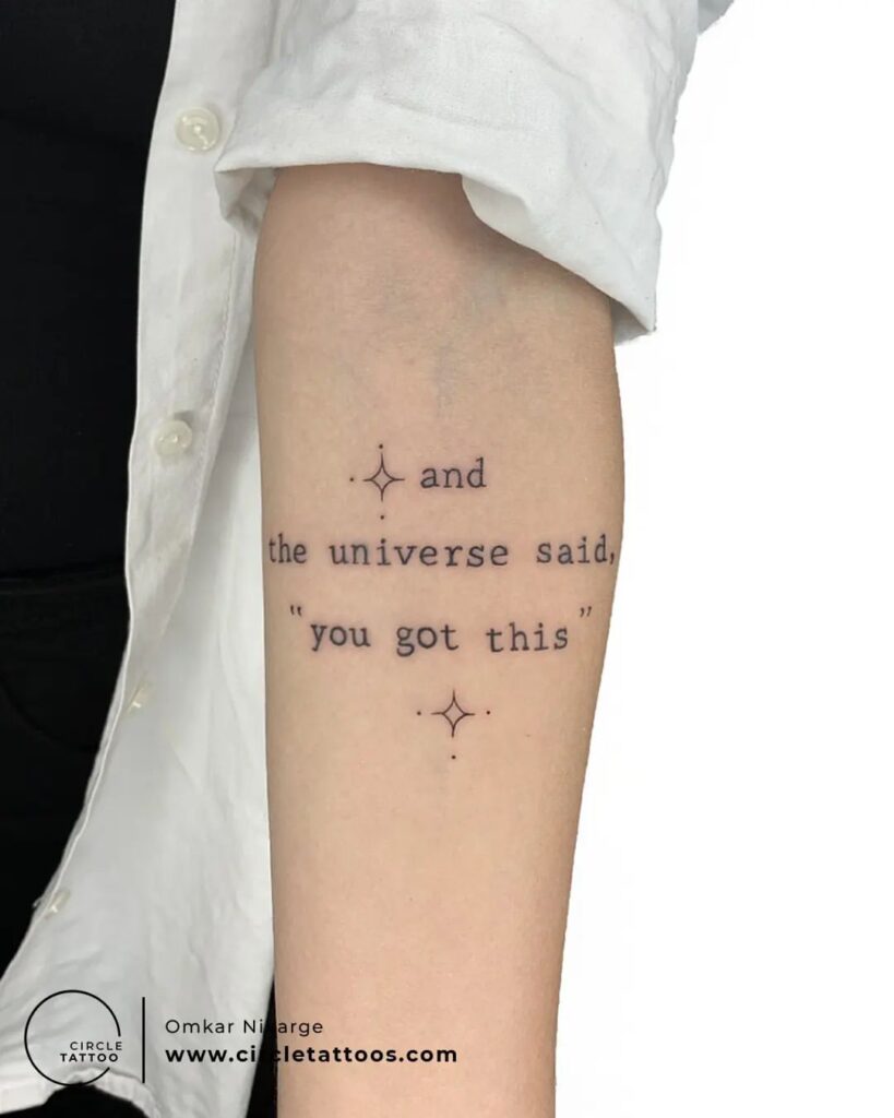 And The Universe Said