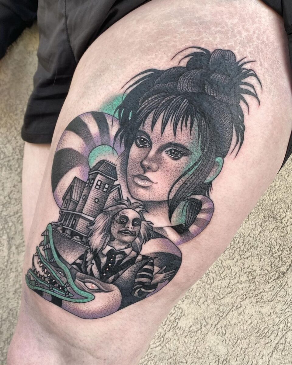 24 Spooky Cool Beetlejuice Tattoo Ideas To Rock Your Favorite Ghost In ...