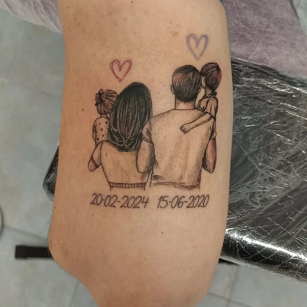 Date di nascita Tatuaggio di famiglia