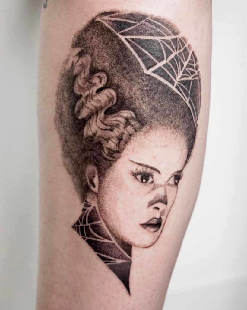 Tatuaggio della sposa di Frankenstein