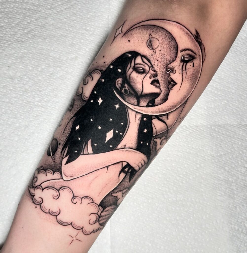 Tatuaggio dell'amore celeste