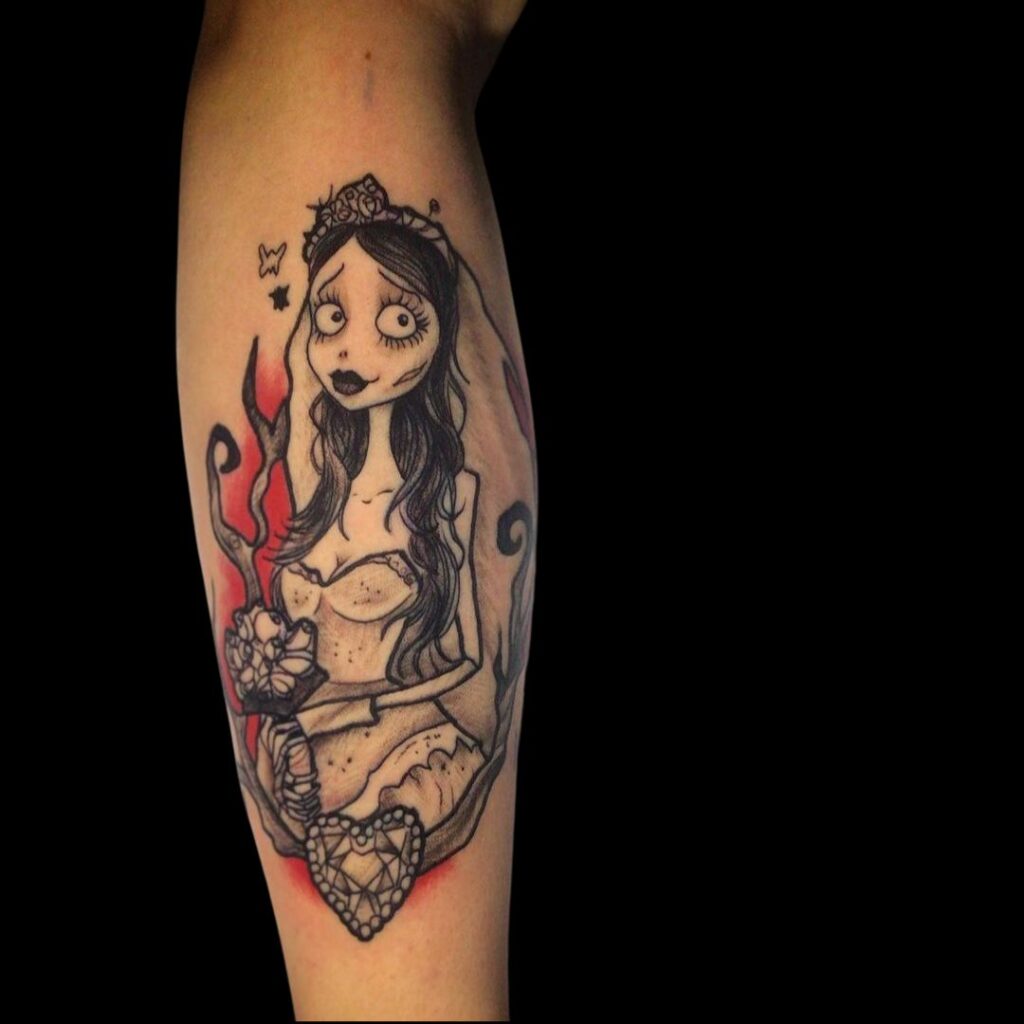 Corpse Bride Flash Tattoo