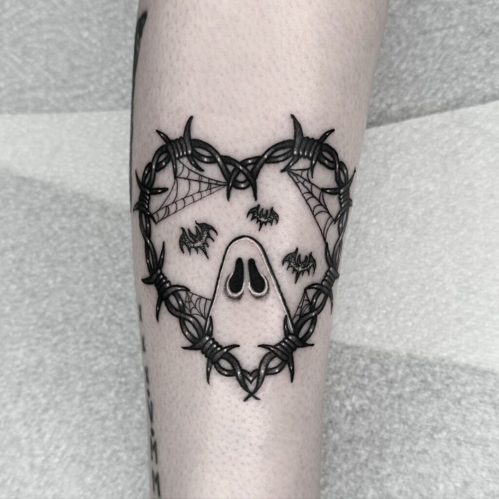 Cute Ghost Tattoo