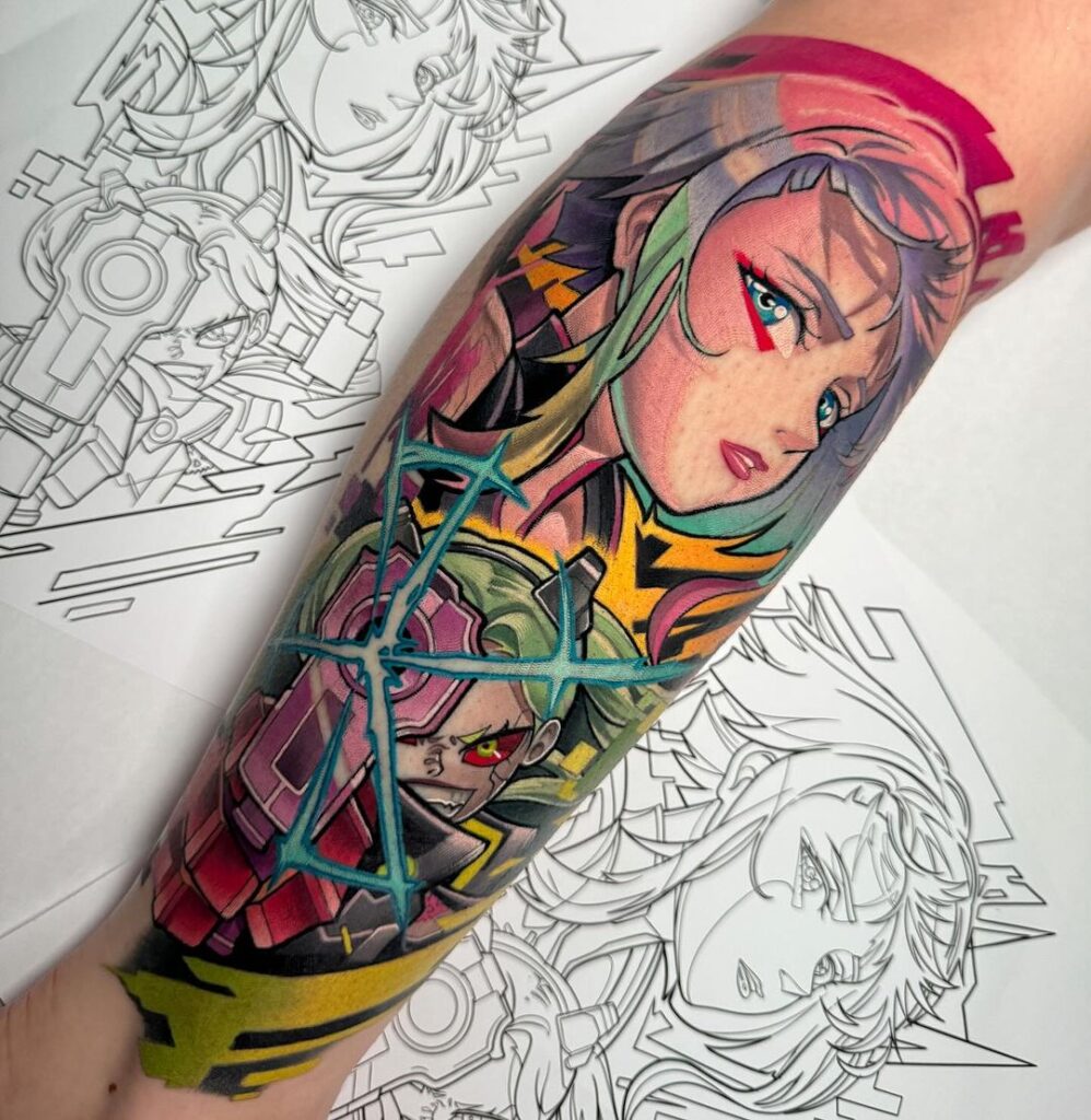 Tatuagem Cyberpunk Edgerunners