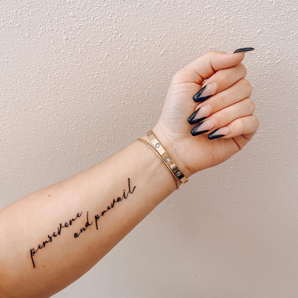 Elegant Script Tattoo