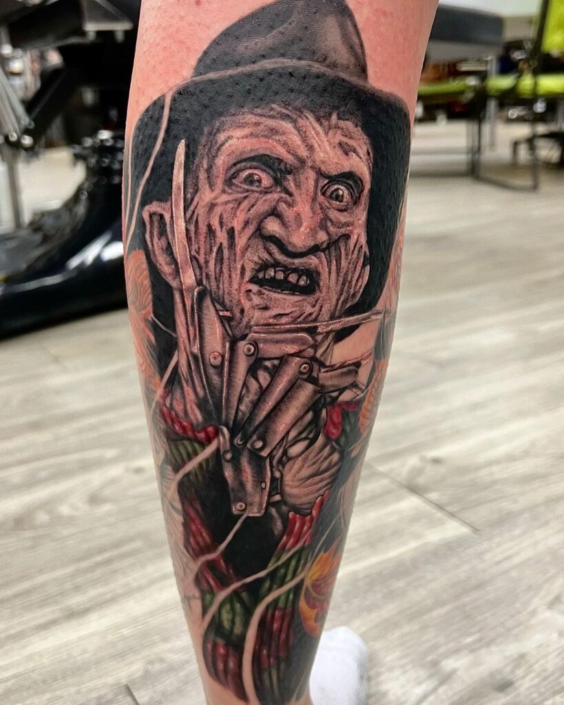 Tatuagem de Freddy Krueger