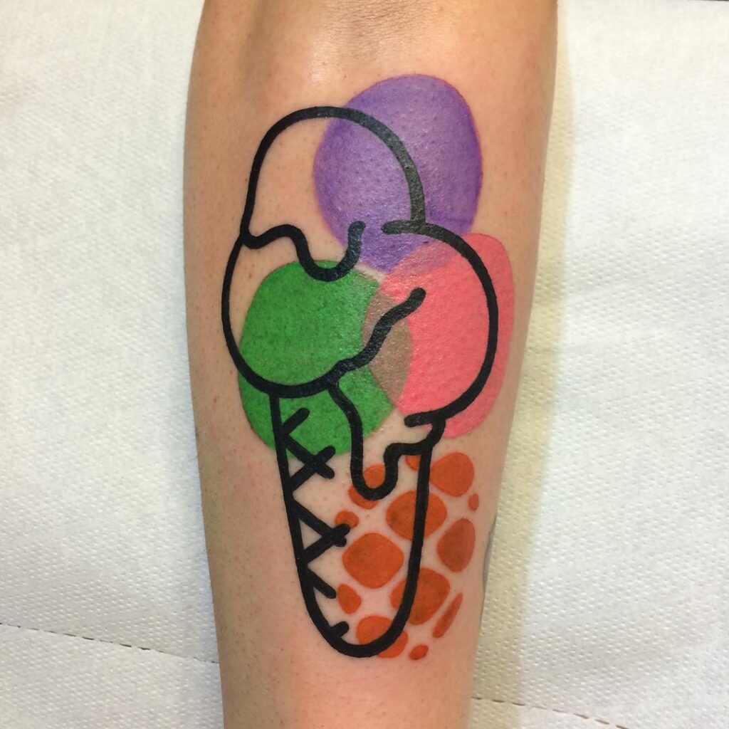 Tatuagem italiana tradicional Gelato