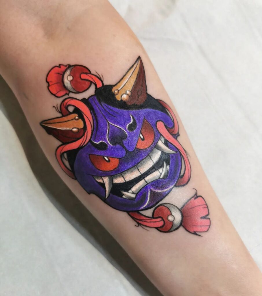 Gengar Flash Tattoo