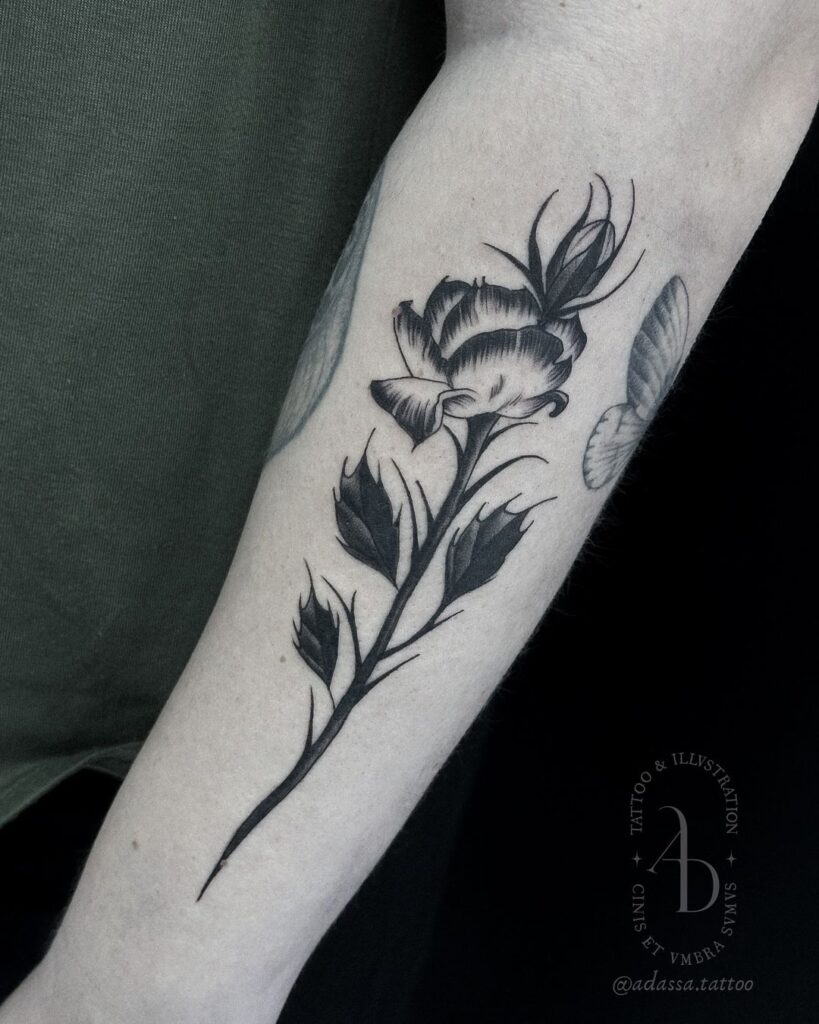 Tatuaggio Goth Rose