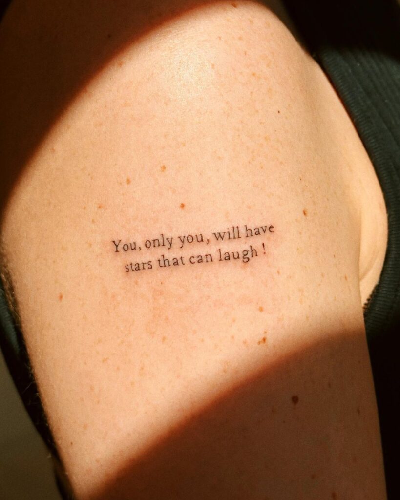 The Little Prince Quote Tattoo