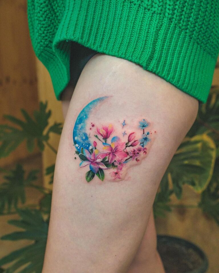 Magnolia con luna