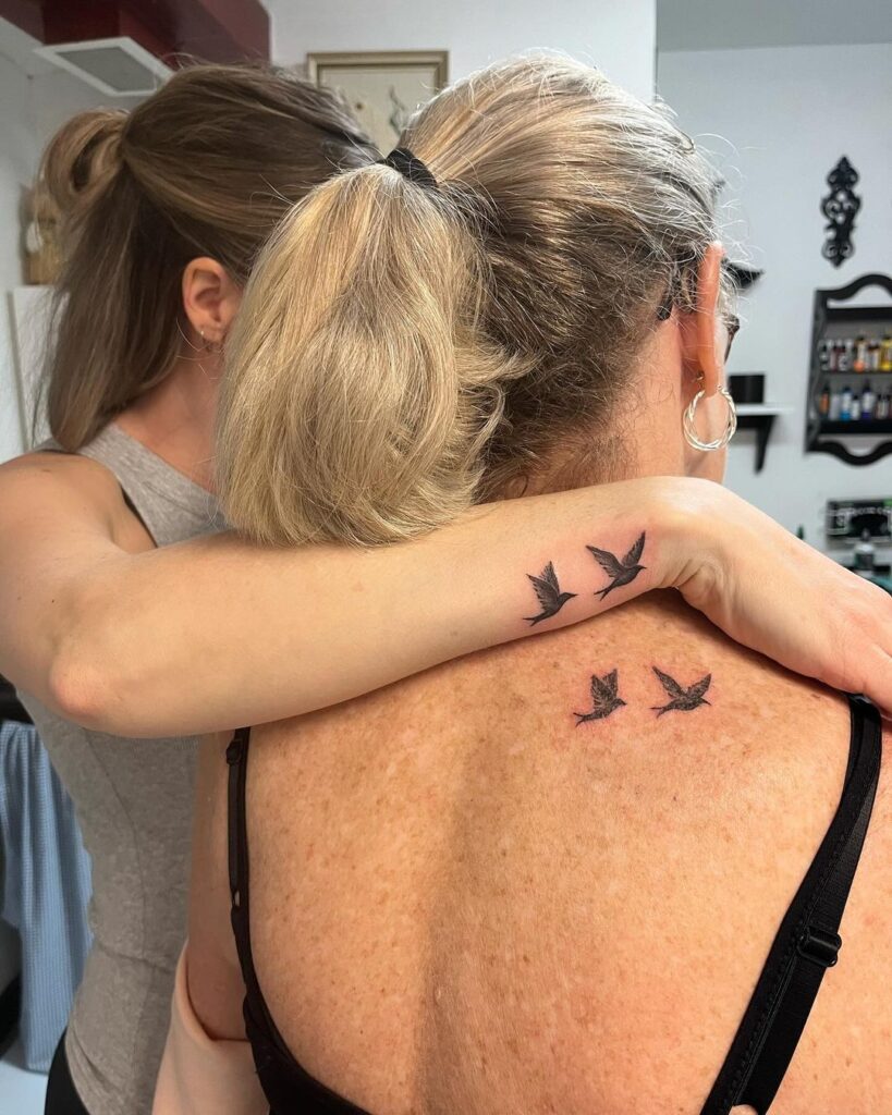 Matching Birds Tattoo