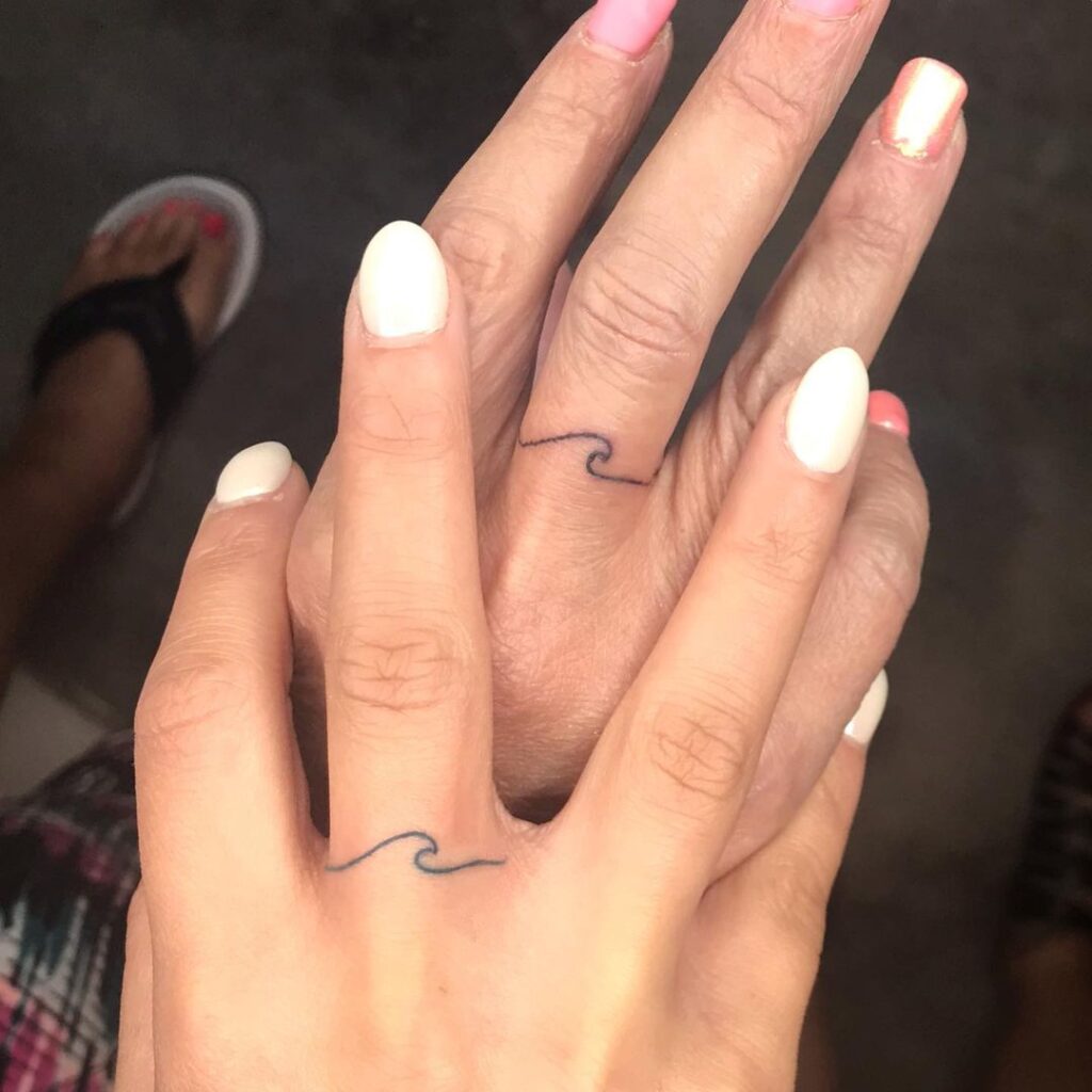 Matching Wave Tattoo