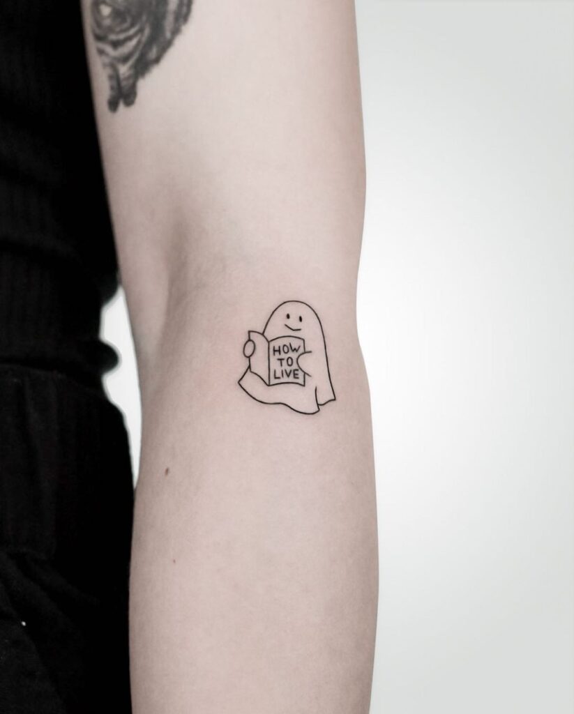 Mini fantasma che impara a vivere Tattoo