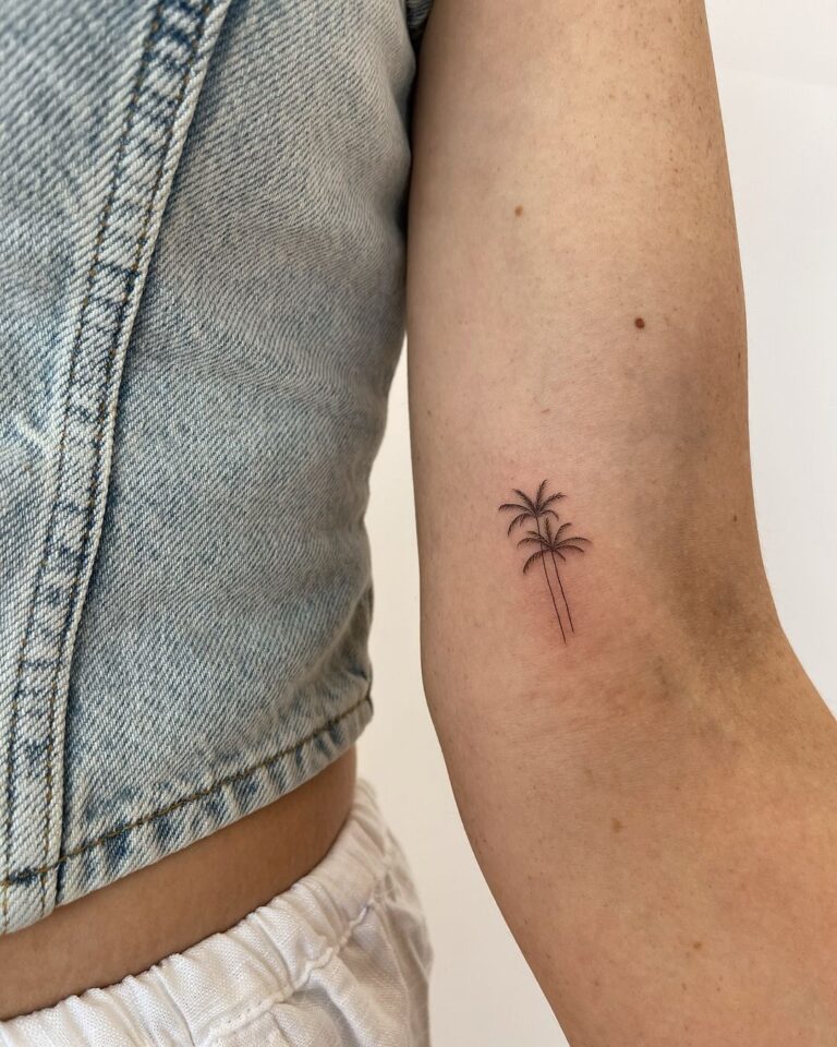 Tatuaje de palmeras