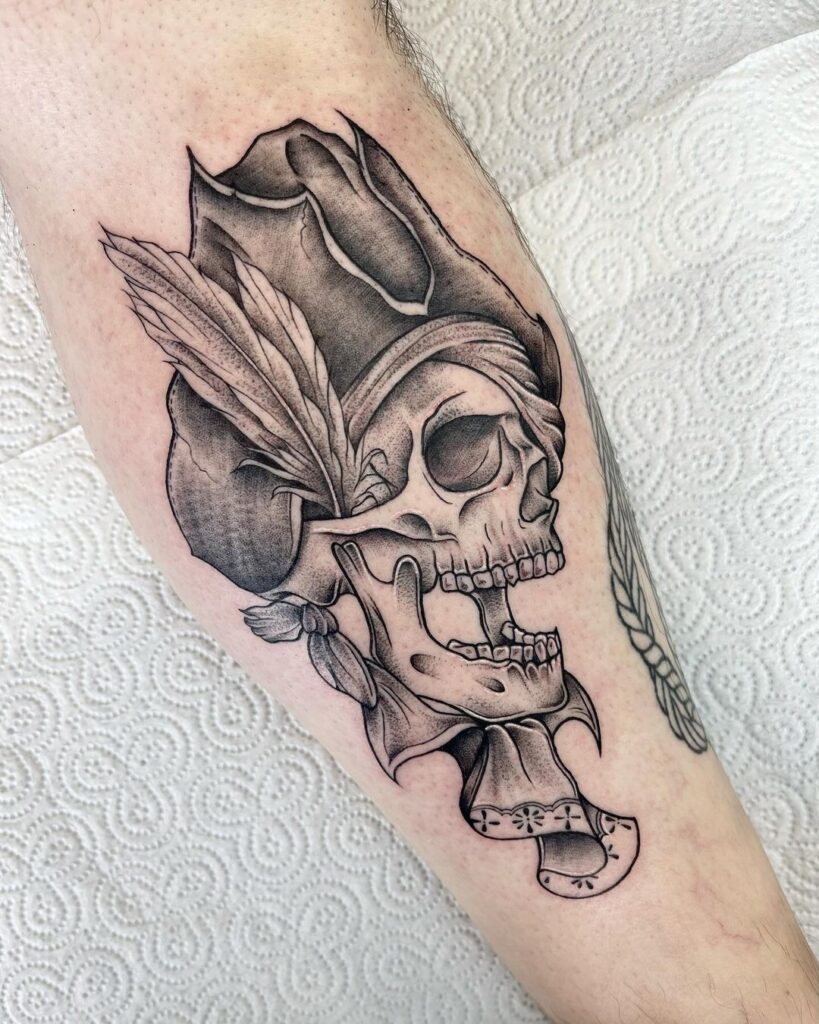 Pirate Skull Dotwork