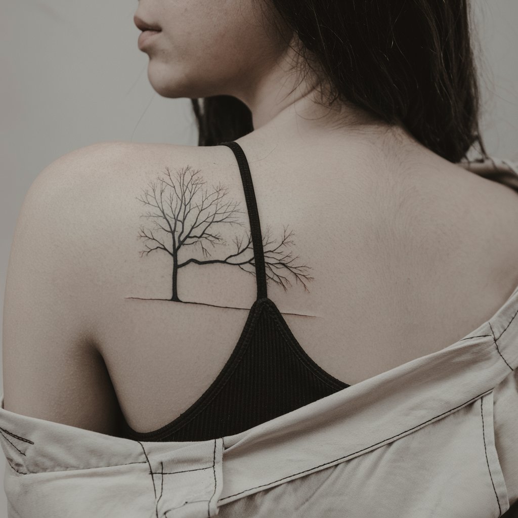 Poison Tree On A Shoulder Blade