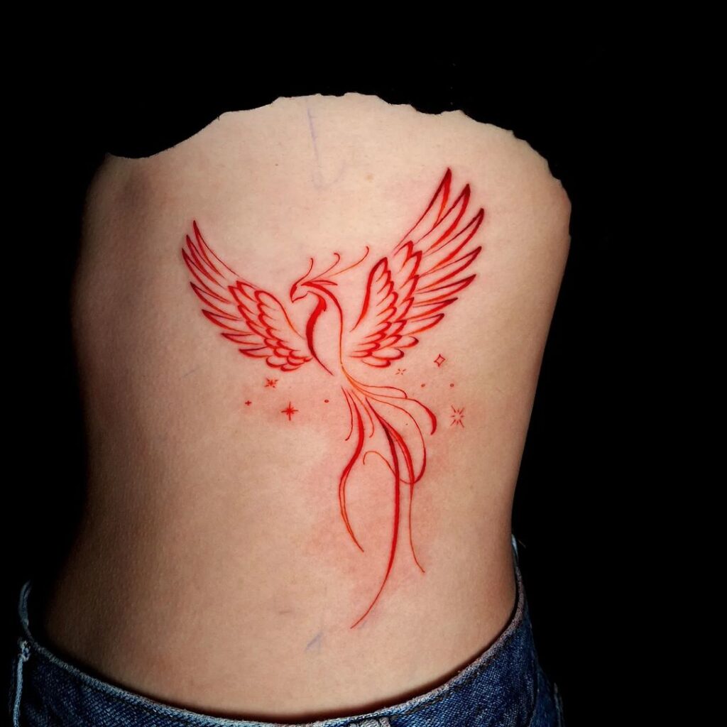 Tatuaje del Fénix Rojo