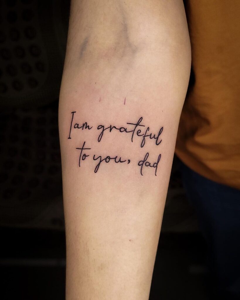 Simple Script Tattoo