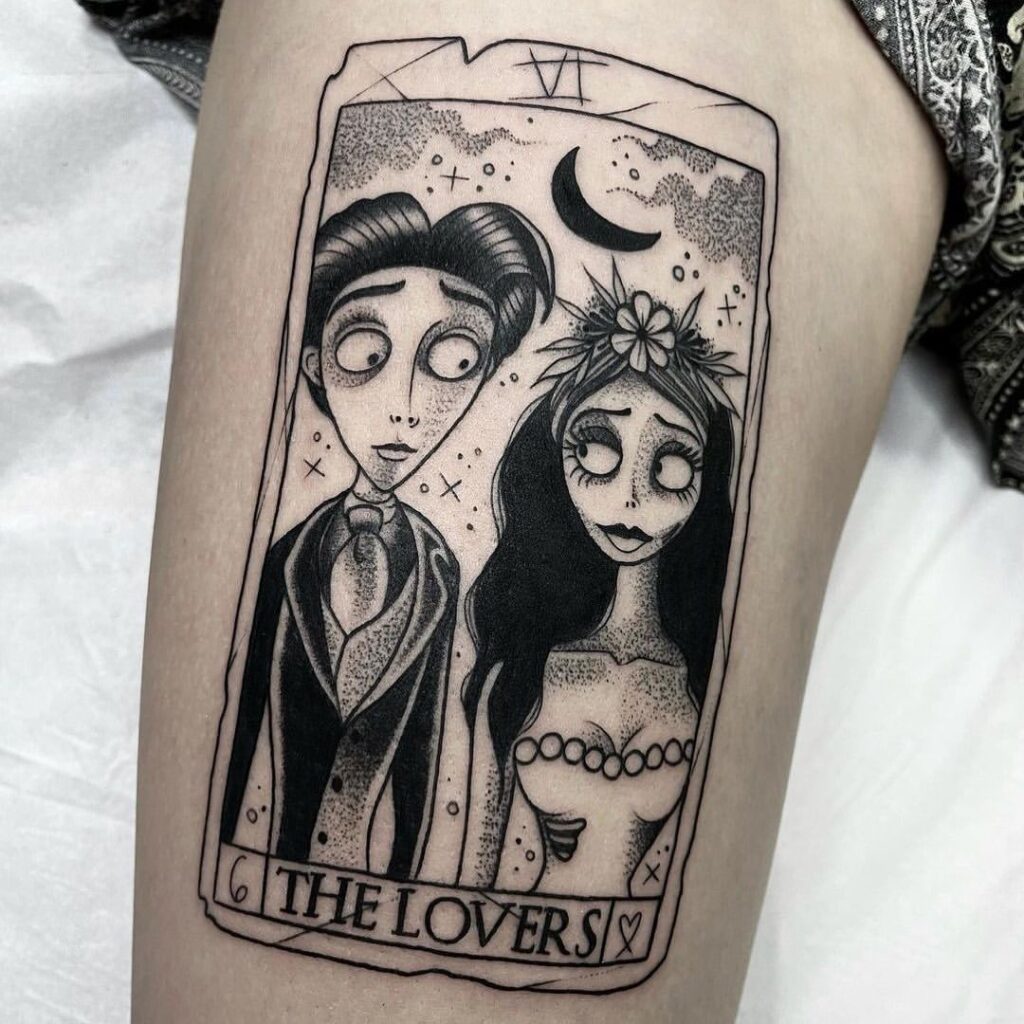 The Lovers Corpse Bride Tattoo