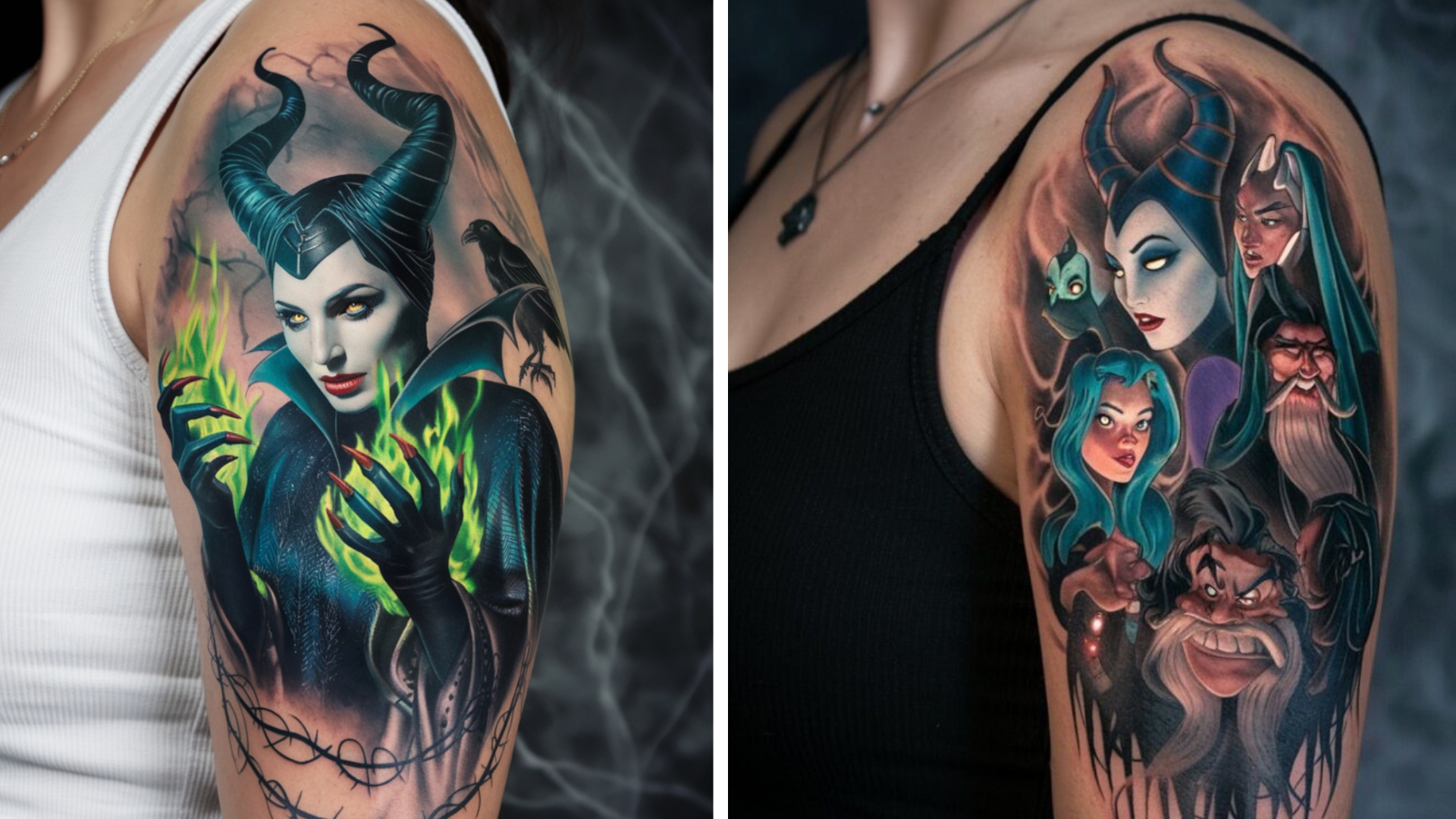 tatuagem dark disney