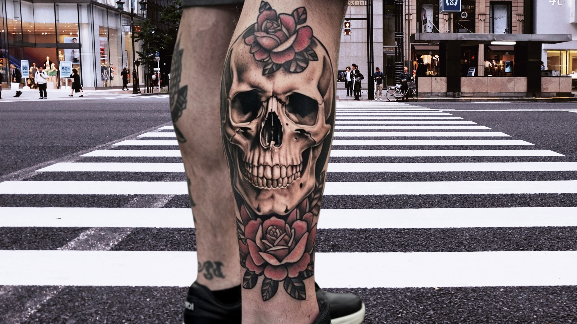 leg tattoo for men