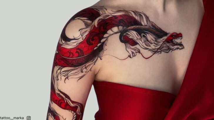 12 majestuosos tatuajes de dragones que te sorprenderán